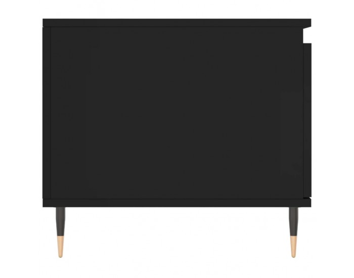 Sonata H Маса за кафе, черна, 100x50x45 см, инженерно дърво