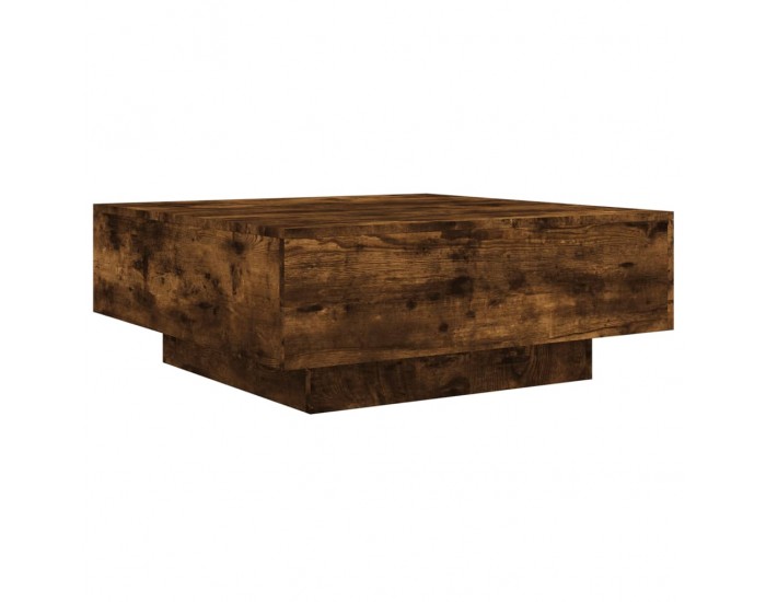 Sonata H Маса за кафе, опушен дъб, 80x80x31 см, инженерно дърво