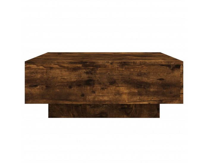 Sonata H Маса за кафе, опушен дъб, 80x80x31 см, инженерно дърво