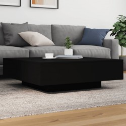 Sonata H Маса за кафе с LED осветление, черна, 100x100x31 см - Холни маси