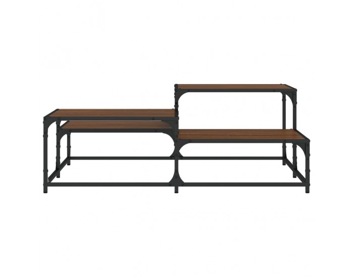 Sonata H Кафе маса, кафяв дъб, 107x107x40 см, инженерно дърво