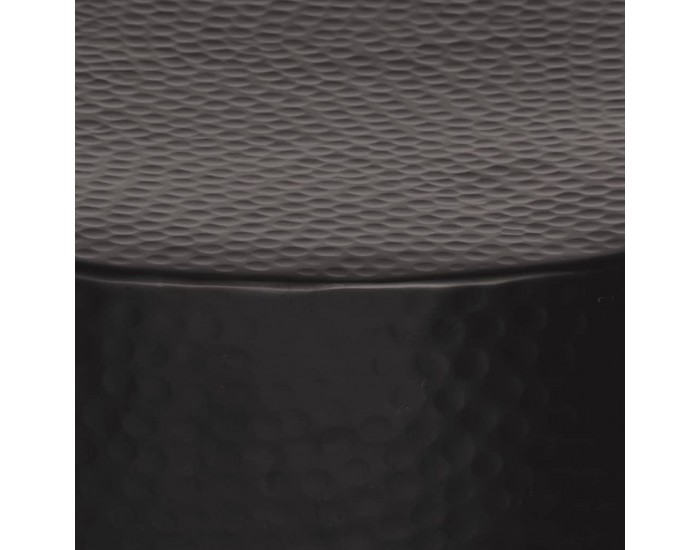 Sonata H Маса за кафе, кован алуминий, Ø 50x30 см, черна