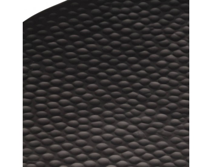 Sonata H Маса за кафе, кован алуминий, Ø 50x30 см, черна