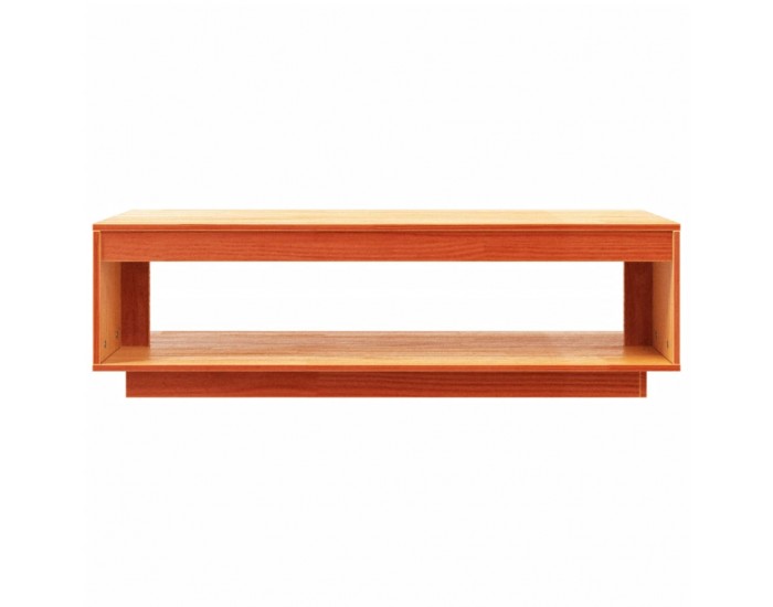 Sonata H Маса за кафе, восъчнокафява, 110x50x33,5 см, борово дърво масив