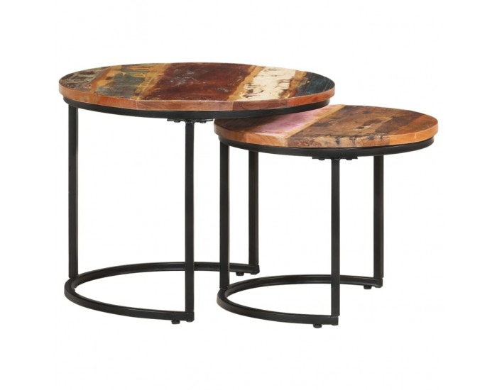 Sonata H Стифиращи маси, 2 бр, регенерирано дърво масив