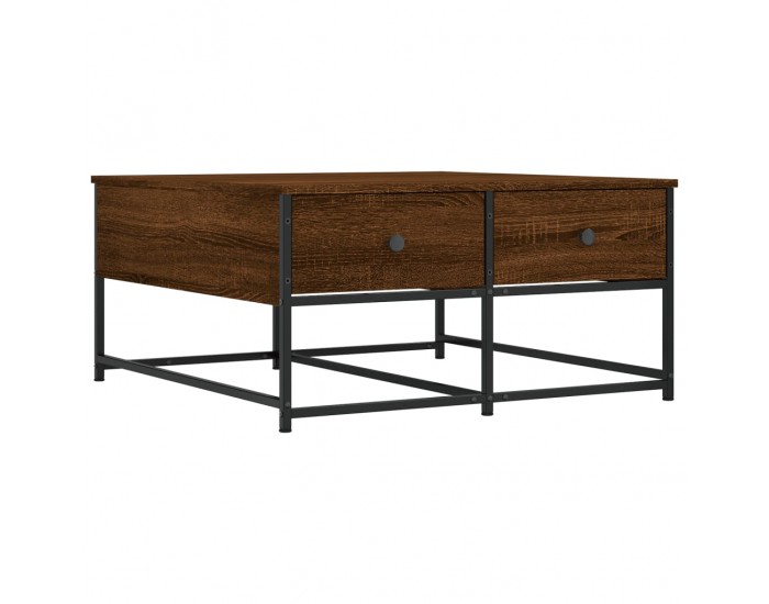 Sonata H Кафе маса, кафяв дъб, 80x80x40 см, инженерно дърво