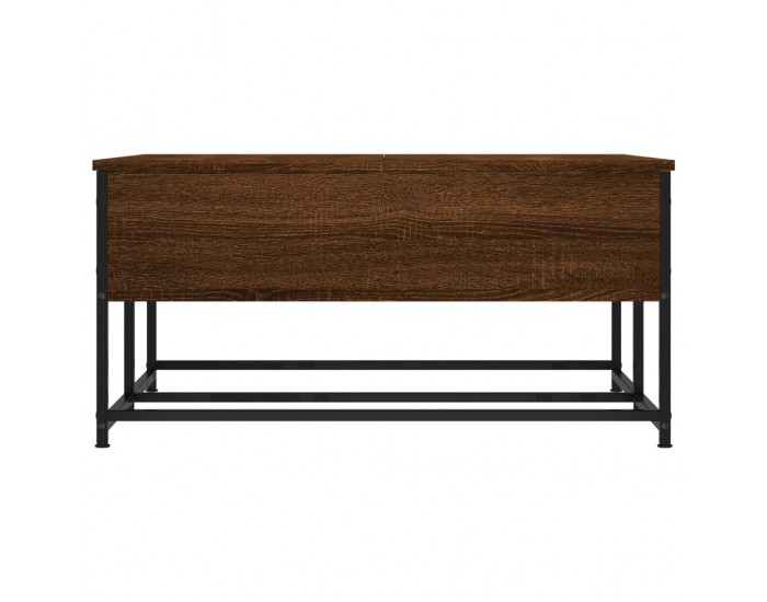 Sonata H Кафе маса, кафяв дъб, 80x80x40 см, инженерно дърво