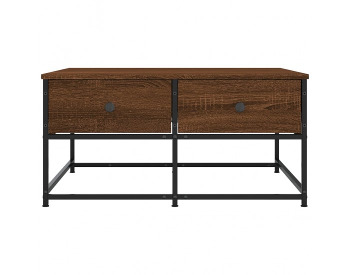 Sonata H Кафе маса, кафяв дъб, 80x80x40 см, инженерно дърво