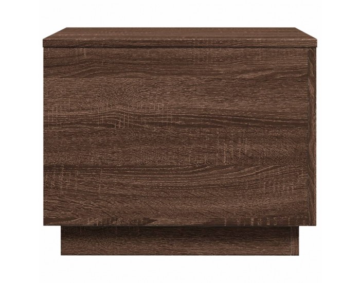 Sonata H Маса за кафе с LED осветление, кафяв дъб, 50x50x40 см