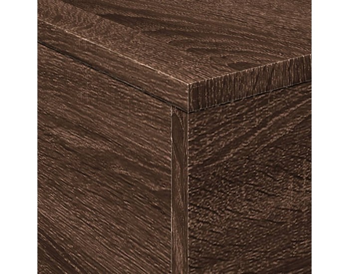 Sonata H Маса за кафе с LED осветление, кафяв дъб, 50x50x40 см