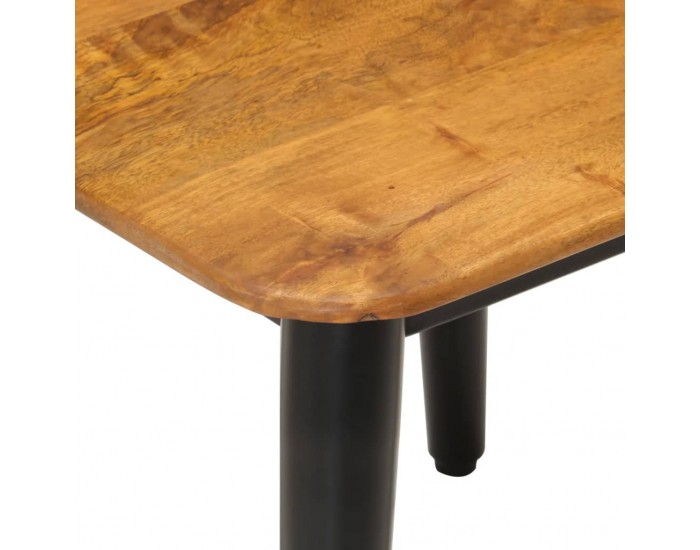 Sonata H Маса за кафе, 45x45x40 см, мангово дърво масив и желязо