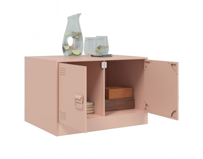 Sonata H Маса за кафе, розова, 67x50x44 см, стомана