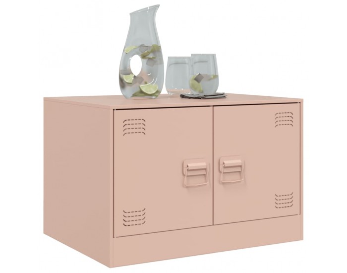 Sonata H Маса за кафе, розова, 67x50x44 см, стомана