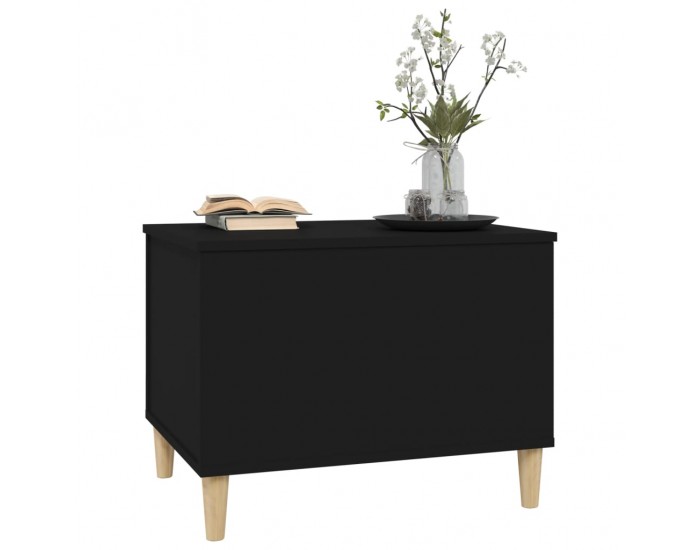 Sonata H Кафе маса, черна, 60x44,5x45 см, инженерно дърво