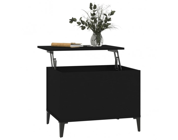 Sonata H Кафе маса, черна, 60x44,5x45 см, инженерно дърво