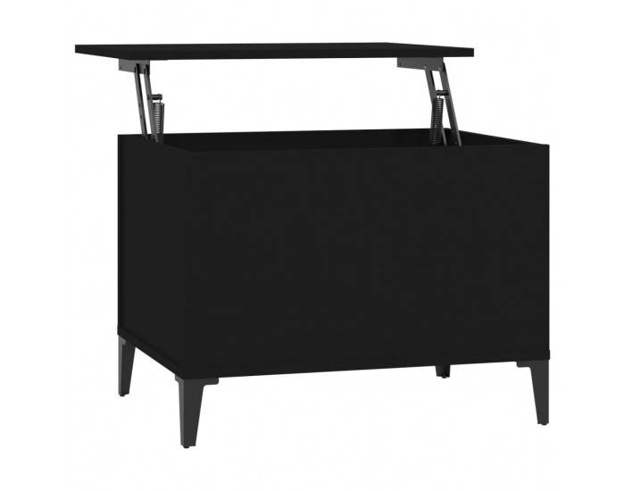 Sonata H Кафе маса, черна, 60x44,5x45 см, инженерно дърво