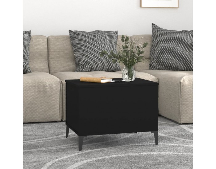 Sonata H Кафе маса, черна, 60x44,5x45 см, инженерно дърво