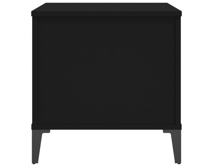 Sonata H Кафе маса, черна, 60x44,5x45 см, инженерно дърво