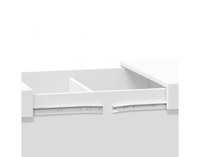 Sonata H Маса за кафе, бяла, 80x55x40 см, инженерно дърво