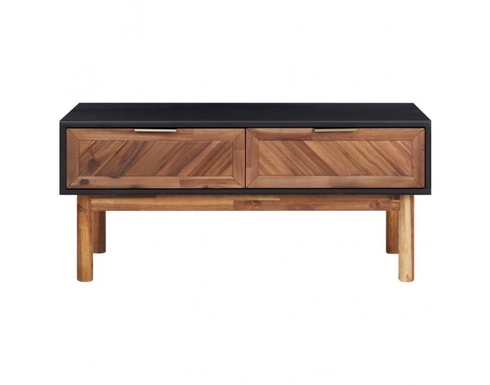 Sonata H Маса за кафе, 90x50x40 см, акация масив и МДФ