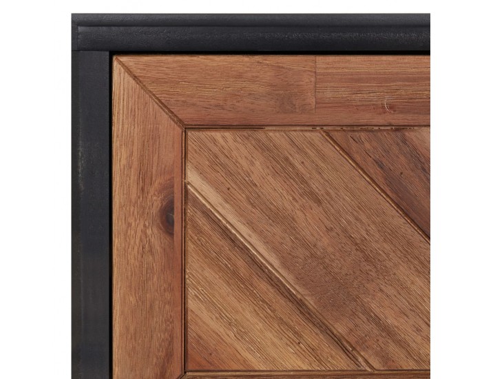 Sonata H Маса за кафе, 90x50x40 см, акация масив и МДФ