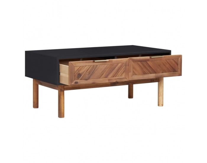 Sonata H Маса за кафе, 90x50x40 см, акация масив и МДФ