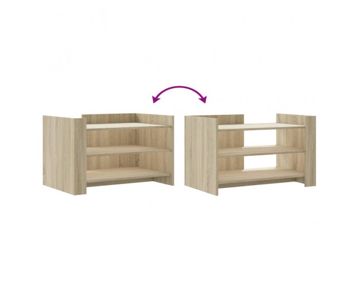 Sonata H Кафе маса, дъб сонома, 80x50x50 см, инженерно дърво