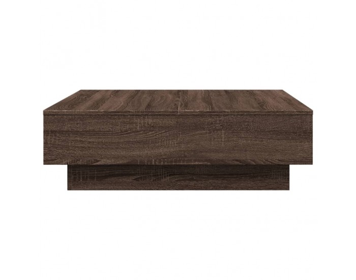 Sonata H Кафе маса, кафяв дъб, 90x90x28 см, инженерно дърво