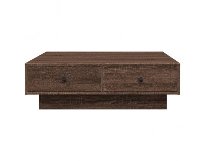 Sonata H Кафе маса, кафяв дъб, 90x90x28 см, инженерно дърво