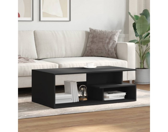 Sonata H Маса за кафе, черна, 102x55x35 см, инженерно дърво