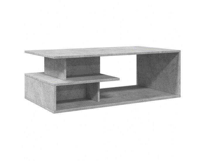 Sonata H Кафе маса, бетонно сива, 102x55x35 см, инженерно дърво