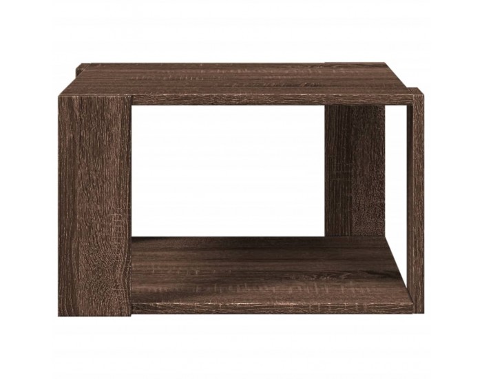 Sonata H Кафе маса, кафяв дъб, 51,5x51,5x30 см, инженерно дърво