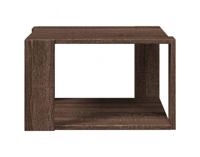 Sonata H Кафе маса, кафяв дъб, 51,5x51,5x30 см, инженерно дърво