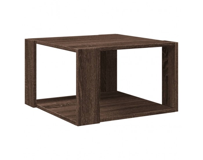 Sonata H Кафе маса, кафяв дъб, 51,5x51,5x30 см, инженерно дърво