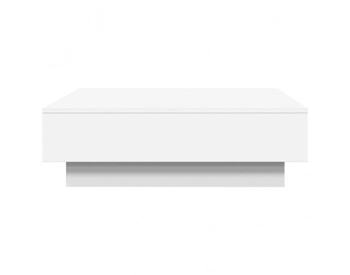 Sonata H Маса за кафе, бяла, 90x90x28 см, инженерно дърво