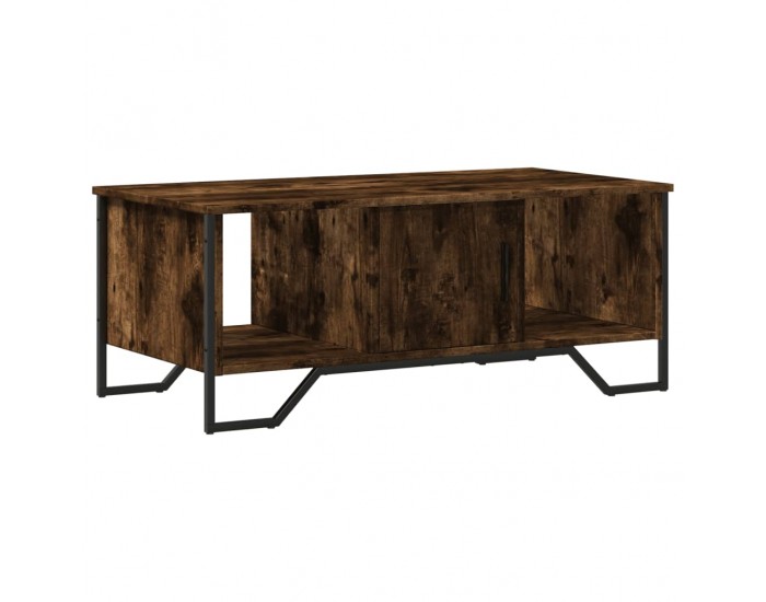 Sonata H Кафе маса, опушен дъб, 100x51x40 см, инженерно дърво