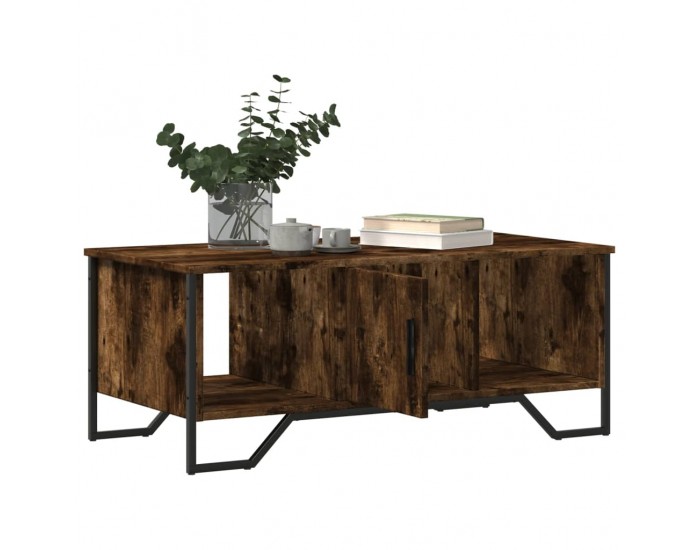 Sonata H Кафе маса, опушен дъб, 100x51x40 см, инженерно дърво