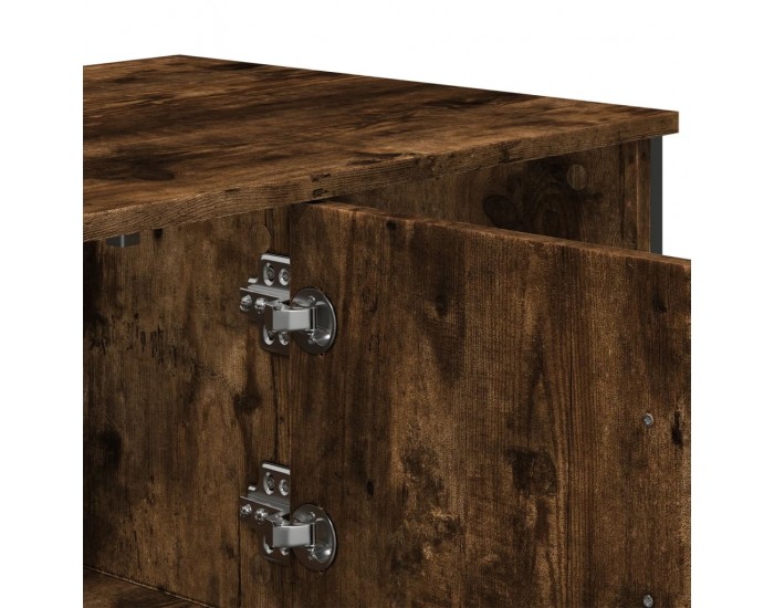 Sonata H Кафе маса, опушен дъб, 100x51x40 см, инженерно дърво