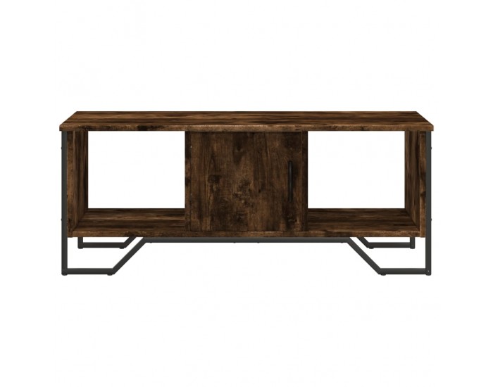 Sonata H Кафе маса, опушен дъб, 100x51x40 см, инженерно дърво