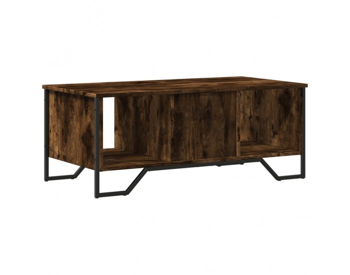 Sonata H Кафе маса, опушен дъб, 100x51x40 см, инженерно дърво