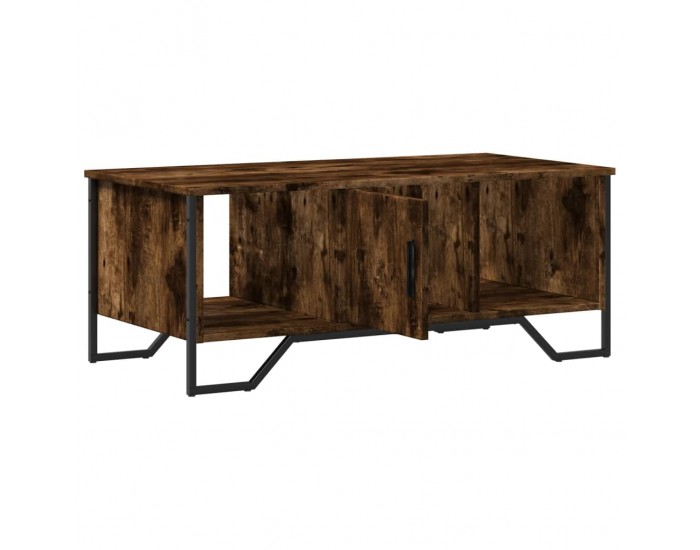 Sonata H Кафе маса, опушен дъб, 100x51x40 см, инженерно дърво