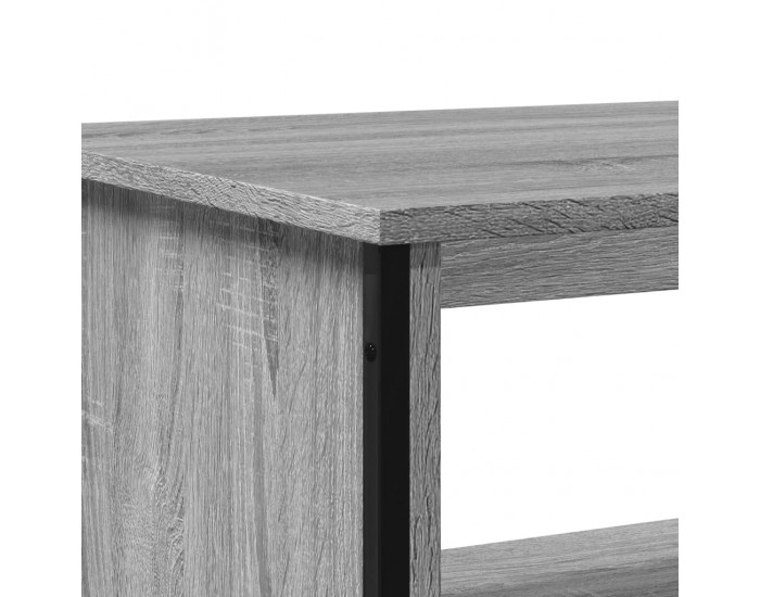 Sonata H Маса за кафе, сив сонома, 75x51x40 см, инженерно дърво
