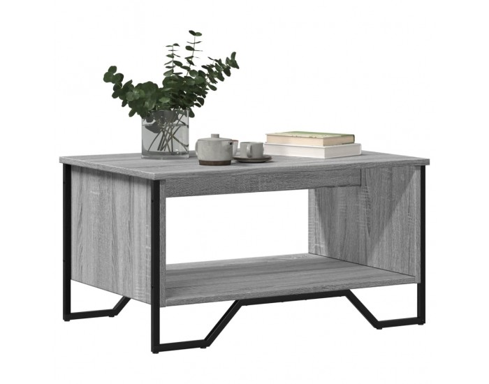 Sonata H Маса за кафе, сив сонома, 75x51x40 см, инженерно дърво