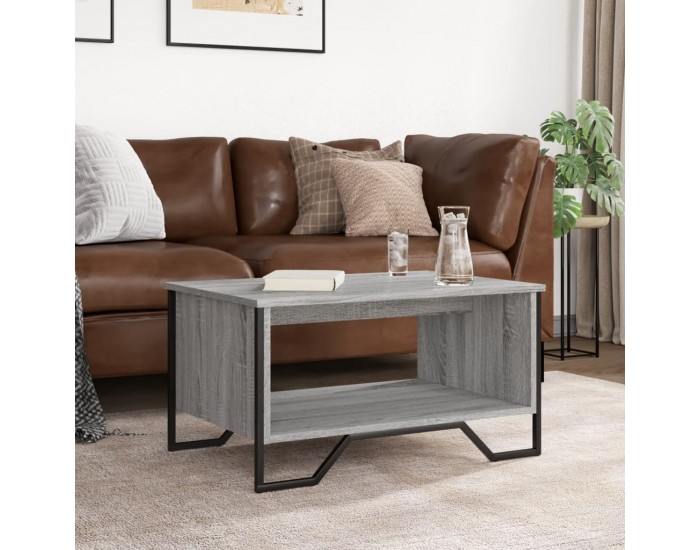 Sonata H Маса за кафе, сив сонома, 75x51x40 см, инженерно дърво