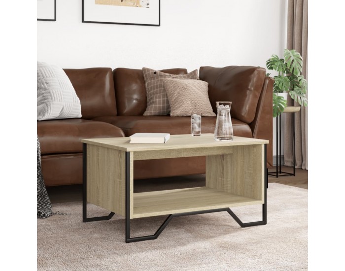 Sonata H Маса за кафе, дъб сонома, 75x51x40 см, инженерно дърво