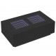 Sonata H Маса за кафе с Infinity LED, черна, 116x69x40 см