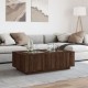 Sonata H Маса за кафе с Infinity LED, кафяв дъб, 116x69x40 см