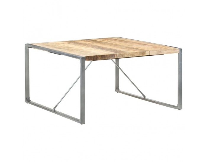 Sonata H Трапезна маса, 140x140x75 cм, грубо мангово дърво