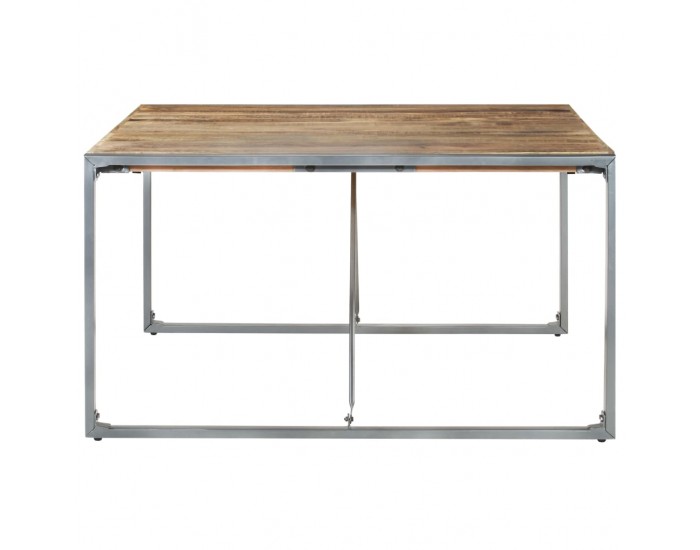 Sonata H Трапезна маса, 140x140x75 cм, грубо мангово дърво