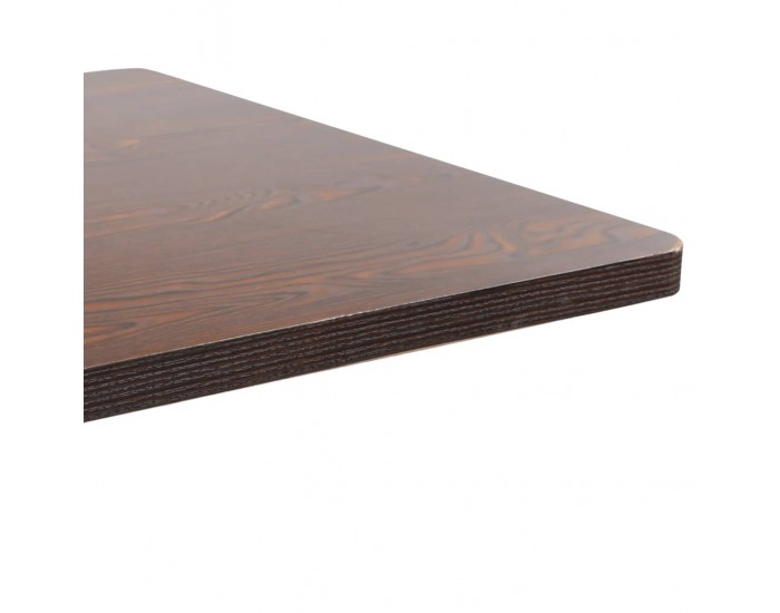 Sonata H Бистро маса, тъмнокафява, 80x80 см, МДФ